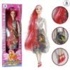 Sweet Malena Barbie Doll Dress Up Set Fashion Clothes Skirt Casual Clothes Suit Girl toys - Cute Barbie Beautiful Long Hair Doll Moveable Joints (Shoulders and Legs) With Shoes and Flexible Body Gift Set For Girls - Random Dress Included - 12 Inch