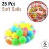 Soft Plastic Tent Balls Set for Play House Tent and Swimming Pool - 25 Balls Set For Kids - Soft Balls For Kids Toddlers Swimming Pool Balls and Play Tent Balls - Plastic Ball BPA Free & Crush Proof Multicolored Soft Plastic Balls For Ball Pit Baby Pool