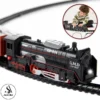 Express Train Toy Set For Kids - Battery Operated Train - 13 Pcs Train Set Toy For Kids - Track Size Approx. 210cm - Black
