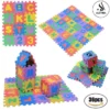 Puzzle Foam Flour Play Mat For Kids 36 Pieces Imported High Quality - ABC Alphabets and 123 Numbers (Each Block Size 12 x 12 cm) Educational Interlocking Baby Room Learning Eva Foamic Puzzle Mats For Kids