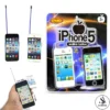 New Generation i-phone Walkie-Talkie Large Button Set of 2 Upto 6 Meters Range Noise Reduction Radio Play Pair Toy Set For Kids - Each Size Approx. 5 Inches - Battery Operated - Black and White