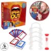 Speak Out Board Game For Adults Mouthguard Challenge Game - Best Imported High Quality Kids Vs Parents Funny Game With 5 Mouthpieces and 200 Double Sided Cards and Timer - For Ages 16+