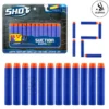 Nerf Soft Foam Darts Pack of 12 Refill Box Compatible With All Blasters Elite Suction Dart Accustrike Soft Blasters - Blue