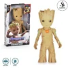 Marvel Legends Series Guardians of the Galaxy Groot Action Figure Set With Lights - Avengers Groovin Toys for Boys Infinity War Toy Cartoon Model Toys for Kids Birthday Gift - Figure Size Approx. 11 Inches