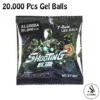 20000 Pcs Gel Balls For Gel Blasters Toygun - Gel Splatter Blaster Refill - Compatible with Gel Ball Blaster - 7.5mm Gel Beads - Gel Balls Water Play Beads Crystal Water Beads For Toy