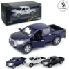 Toyota Hilux Vigo Die Cast Model Metal Toy Car - Lights & Music Sound Feature - 1:36 Scale - Front Doors Openable - Size Approx. 5-Inches - Blue