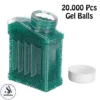 20000 Pcs Gel Balls For Gel Blasters Toygun - Gel Splatter Blaster Refill - Compatible with Gel Ball Blaster - 7.5mm Gel Beads - Gel Balls Water Play Beads Crystal Water Beads For Toy - Green