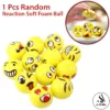 Alsimba Pack of 2 Soft Foam Reaction Emoji Balls for Kids - High Density Foam Ball For Over 3 Years Old Kids Soft Lightweight Easy To Grip Indoor Training Ball - Any Random Design
