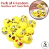 Alsimba Pack of 4 Soft Foam Reaction Emoji Balls for Kids - High Density Foam Ball For Over 3 Years Old Kids Soft Lightweight Easy To Grip Indoor Training Ball - Any Random Design