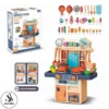 Water Spray Kitchen Toy Cooking Set For Kids Musical Lights Kids Kitchen Set Electric Mini Pretend Play Kitchen Toys Water Spray Kitchen Toy with Lights & Sounds for Kids - Random Color