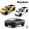 Tesla Cyber Truck Die-Cast Metal Toy Car - Without Lights & Sound - 1:36 Scale Alloy Children's Sports Model Car - Front Doors Can Be Opened - Size Approx. 5 Inches - Random Color
